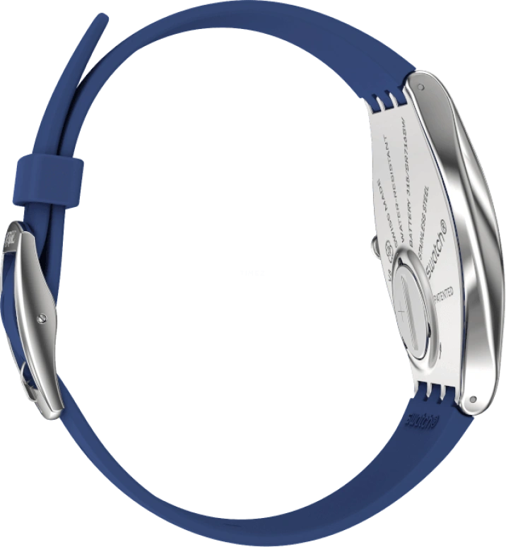 Swatch,SKIN 38mm,38mm,Blue,Sapphire,Crystal Glass,SYXS132