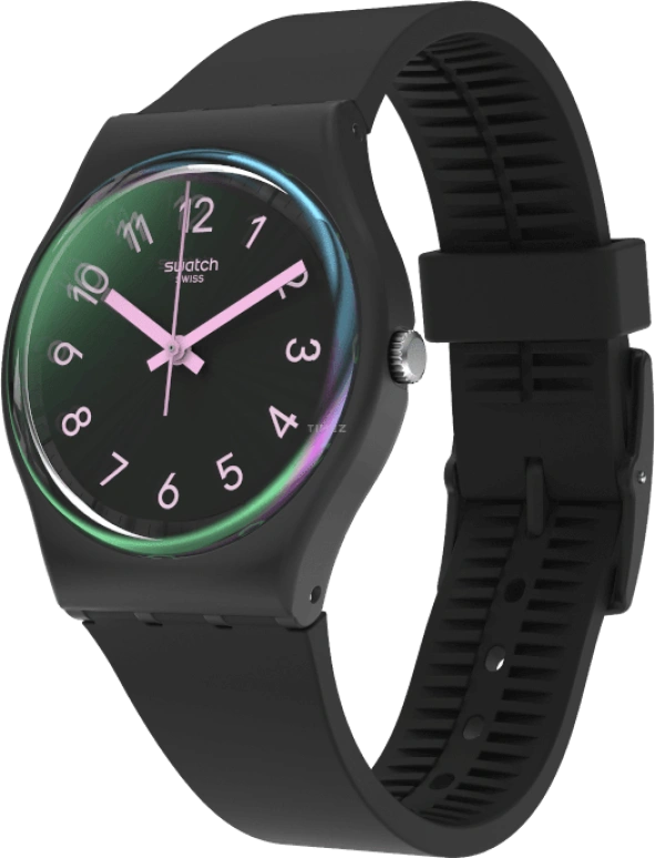 Swatch,Originals 34mm,34mm,Plastic,Black,Closed,GB330