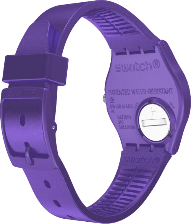 Swatch,Originals 34mm,34mm,Plastic,Purple,GV402