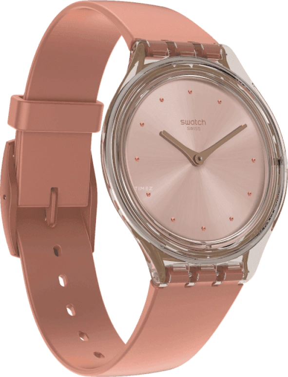 Swatch,SKIN 36.80mm,36.80mm,Plastic,Pink,SVOK108
