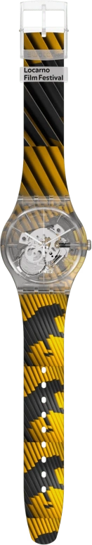 Swatch,Other 41mm,41mm,Plastic,Transparent,Quartz,Tonneau,SUOK145,SUOK145-002