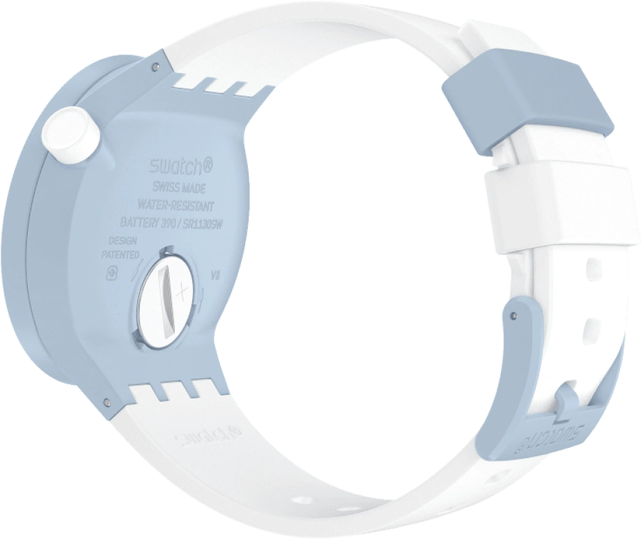 Swatch,THE BOLD 47mm,47mm,Bioceramic,Ceramic,White,SB03N101