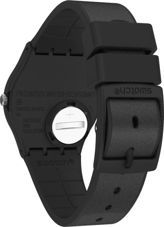 Swatch,Originals 34mm,34mm,Plastic,Black,GB326