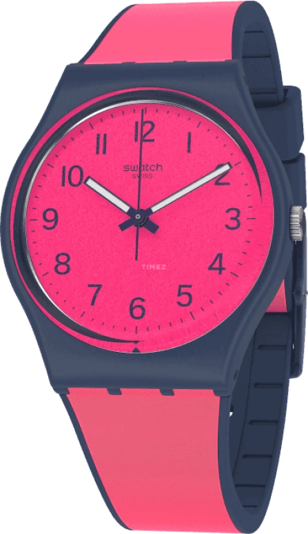 Swatch,Originals 34mm,34mm,Plastic,Pink,GN264