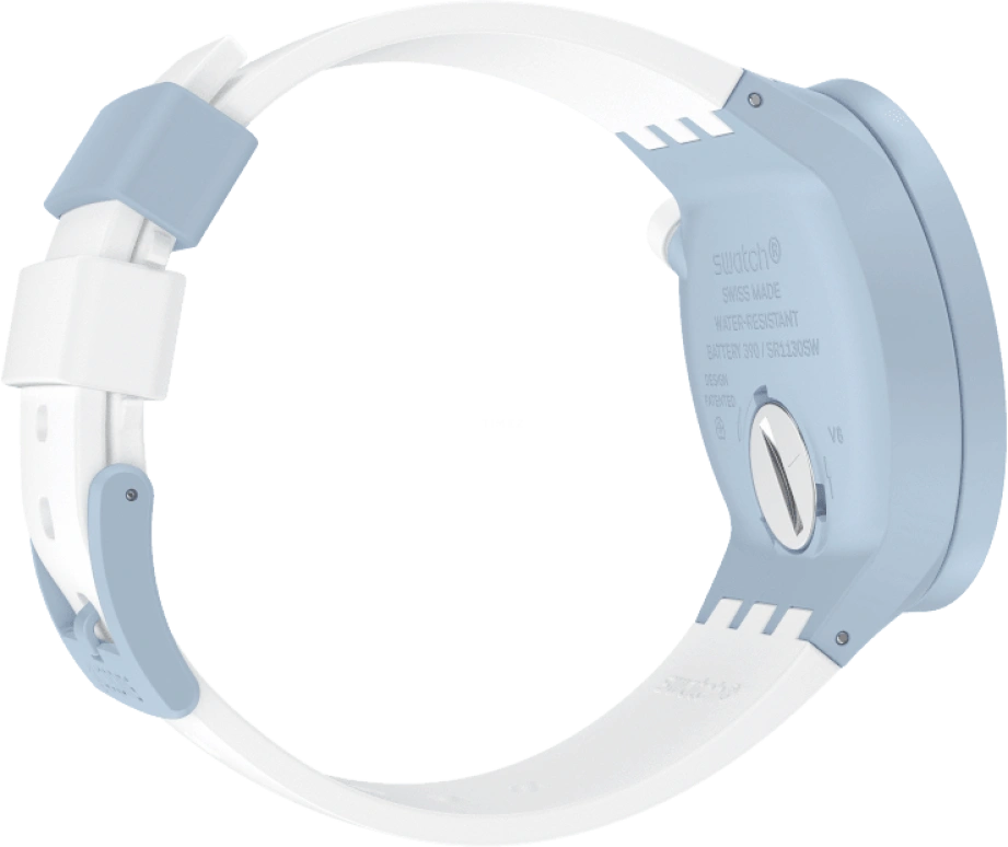Swatch,THE BOLD 47mm,47mm,Bioceramic,Ceramic,White,SB03N101