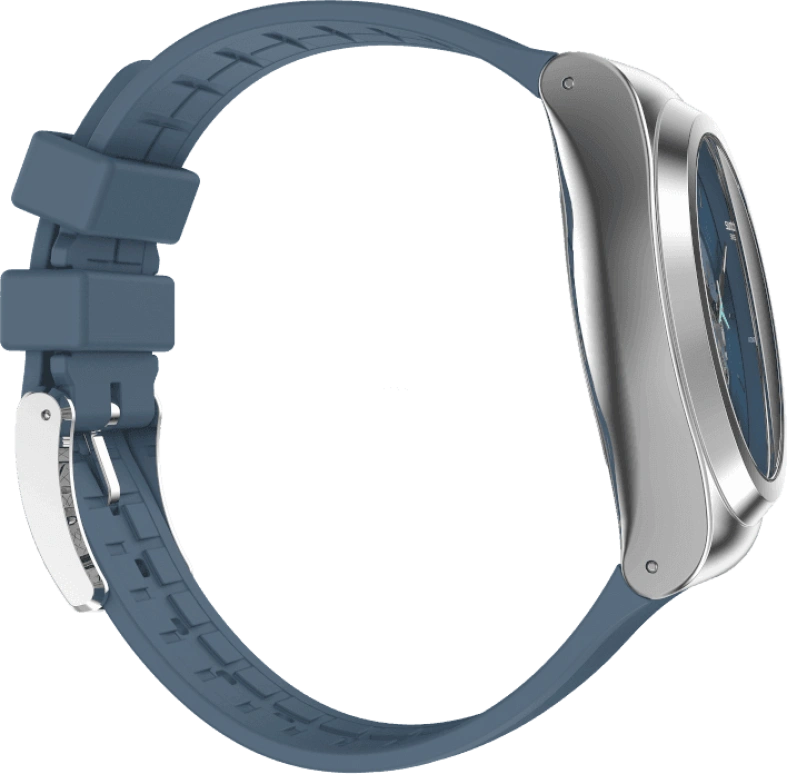 Swatch,IRONY 42mm,42mm,Stainless Steel,Blue,Open,YIS430