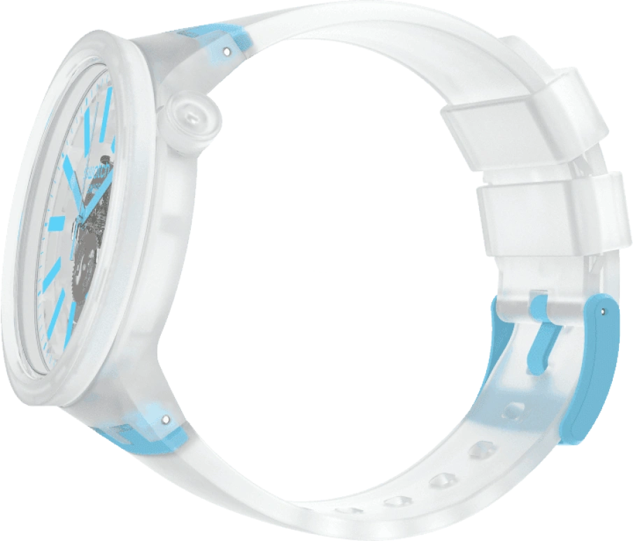 Swatch,THE BOLD 47mm,47mm,Plastic,White,SO27E105