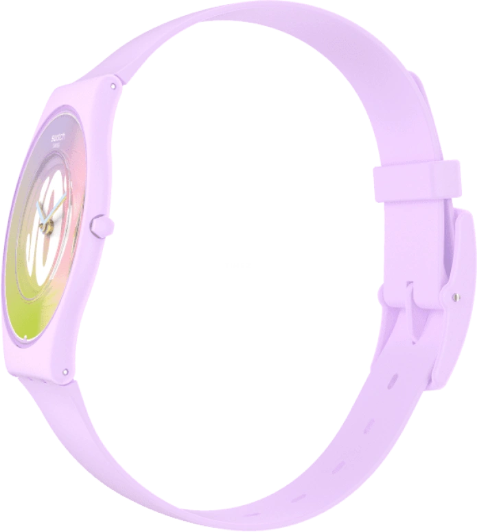 Swatch,SKIN 34mm,34mm,Ceramic,Multi-Color,Quartz,Round,Pink,SS09V101