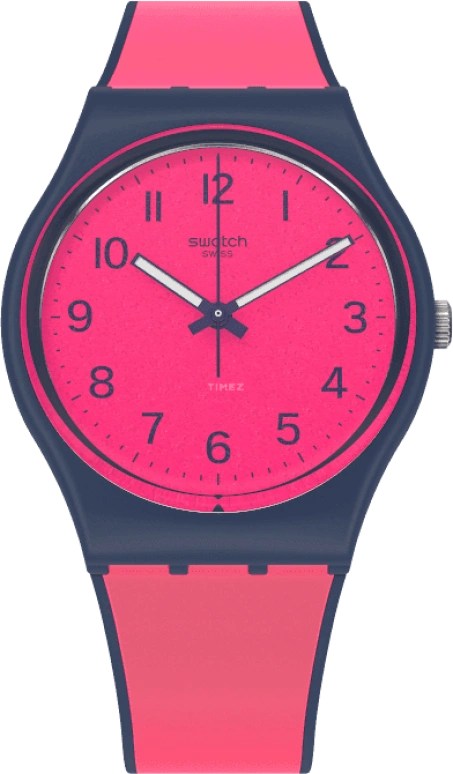 Swatch,Originals 34mm,34mm,Plastic,Pink,GN264