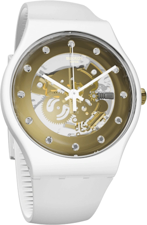 Swatch,Originals 41mm,41mm,Plastic,Yellow,SUOZ148