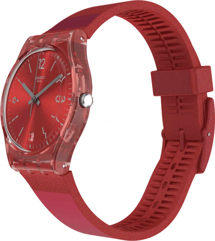 Swatch,Originals 34x39.20mm,34x39.20mm,Plastic,Red,GR406