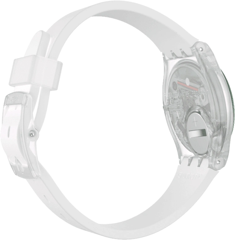 Swatch,Originals 34mm,34mm,Plastic,Pink,Green,Sapphire,Crystal Glass,GE714
