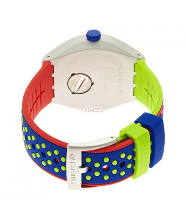 Swatch,IRONY 41mm,41mm,Aluminium,Red,Quartz,Round,Silver,YES4016