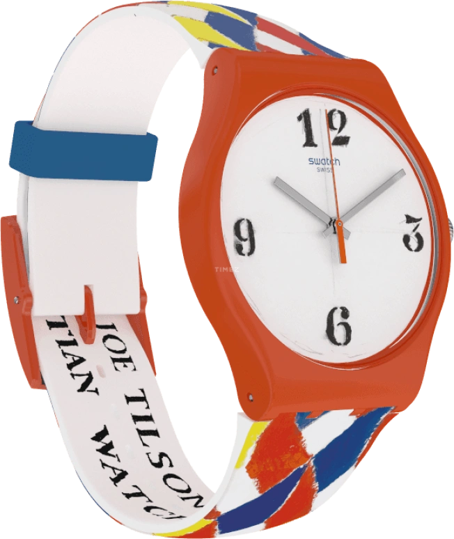 Swatch,Originals 41mm,41mm,Plastic,White,Sapphire,Crystal Glass,SUOZ312S