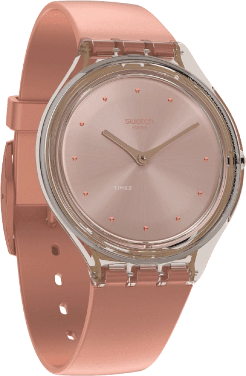 Swatch,SKIN 36.80mm,36.80mm,Plastic,Pink,SVOK108