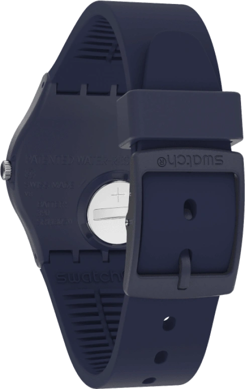 Swatch,Originals 34mm,34mm,Plastic,Blue,Closed,GN274