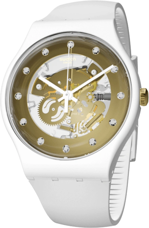 Swatch,Originals 41mm,41mm,Plastic,Yellow,SUOZ148