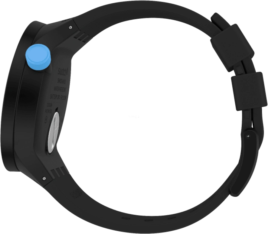 Swatch,THE BOLD 47mm,47mm,Plastic,Black,Sapphire,Crystal Glass,SO27B118