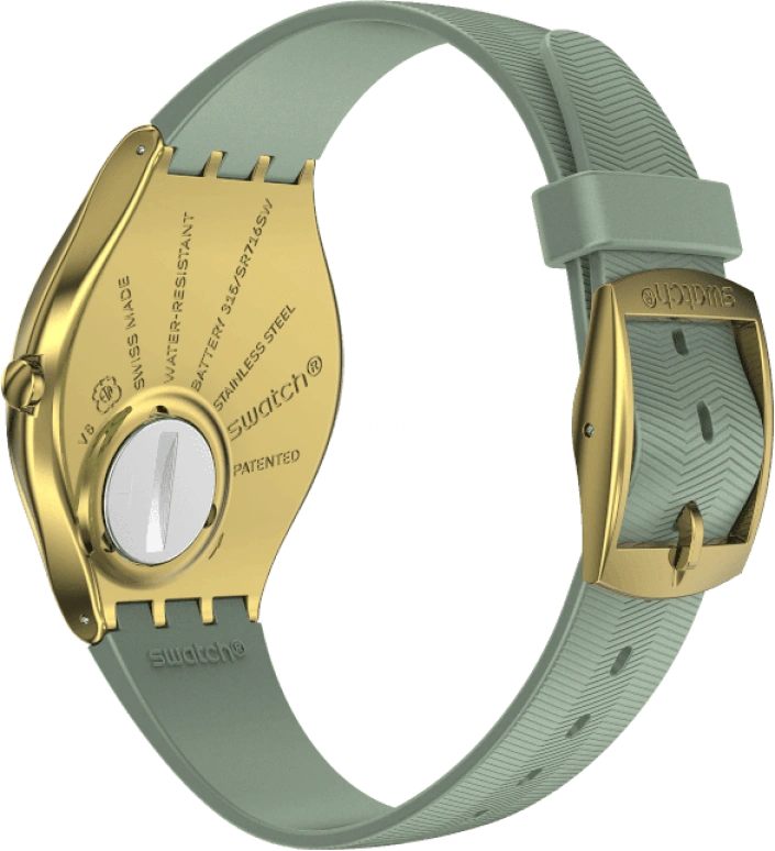 Swatch,SKIN 38mm,38mm,Gold,Closed,SYXG113