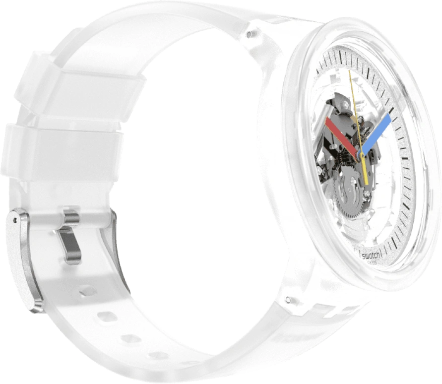 Swatch,CLEAR 47mm,47mm,Open,SB01K100