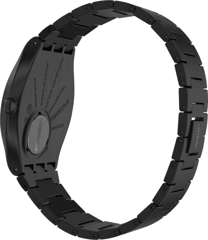 Swatch,SKIN ,Stainless Steel,Black,SS07B100G
