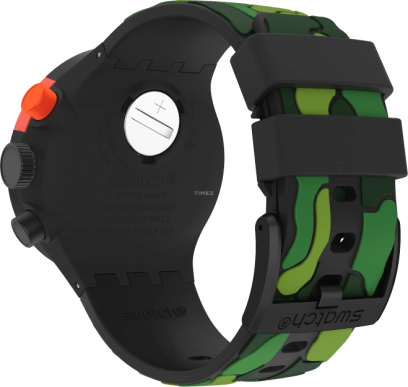 Swatch,THE BOLD 47mm,47mm,Plastic,Black,SB02B409