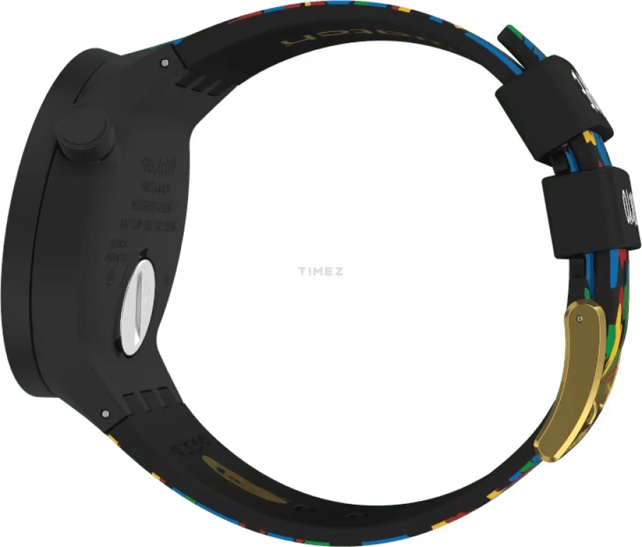 Swatch,Other 47mm,47mm,Plastic,Gold,Quartz,Date,Day,SO27Z708