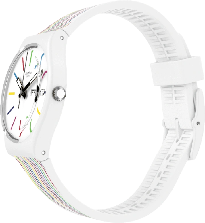 Swatch,Originals 34mm,34mm,Plastic,White,Closed,GW712