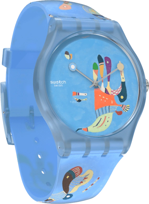 Swatch,Originals 41mm,41mm,Plastic,Blue,Quartz,Sapphire,Crystal Glass,Round,SUOZ342