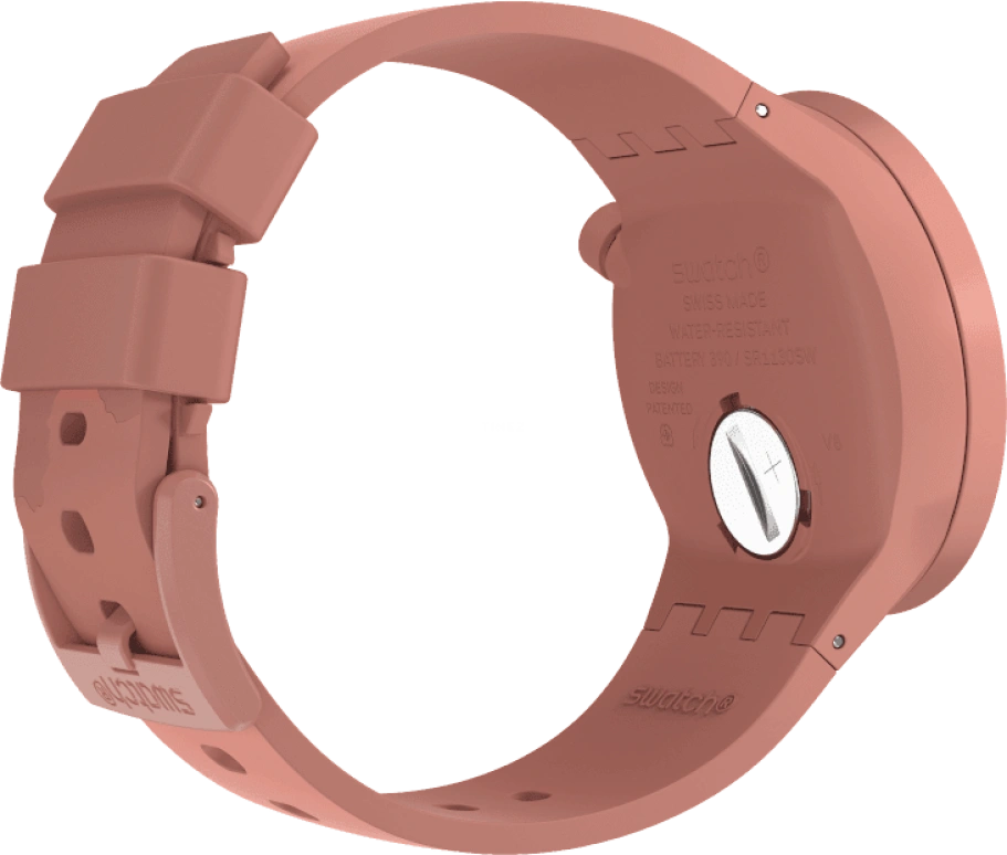 Swatch,THE BOLD 47mm,47mm,Bioceramic,Ceramic,Red,Sapphire,Crystal Glass,SB03R100
