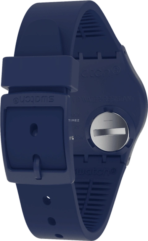 Swatch,Originals 39.20mm,39.20mm,Plastic,Blue,Sapphire,Crystal Glass,Closed,GN726
