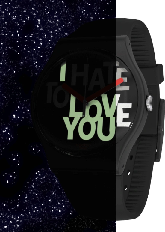 Swatch,Originals 41mm,41mm,Plastic,Black,Closed,SUOB185