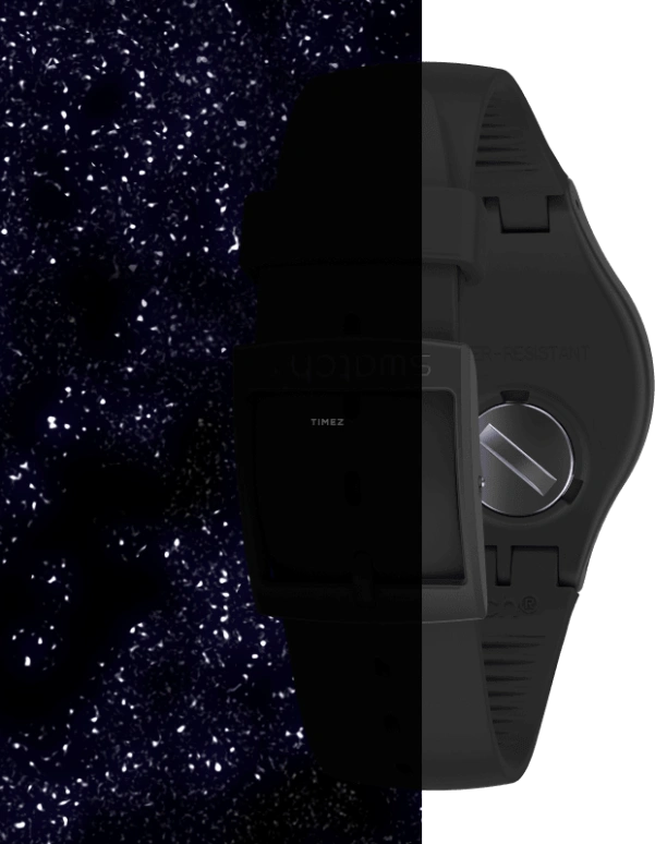 Swatch,Originals 41mm,41mm,Plastic,Black,Closed,SUOB185