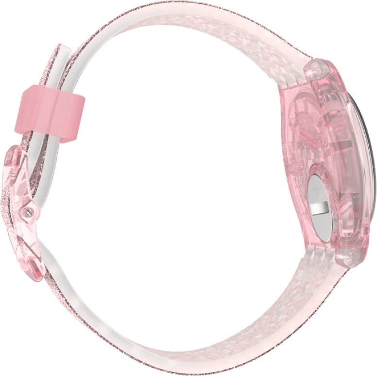 Swatch,Originals 34mm,34mm,Plastic,Pink,Sapphire,Crystal Glass,GP168