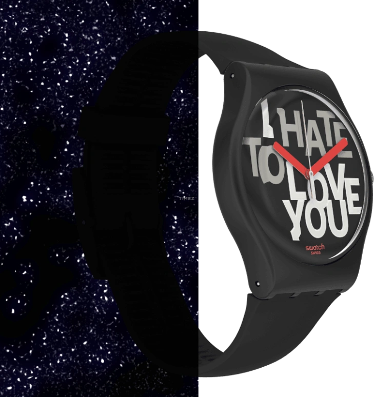 Swatch,Originals 41mm,41mm,Plastic,Black,Closed,SUOB185