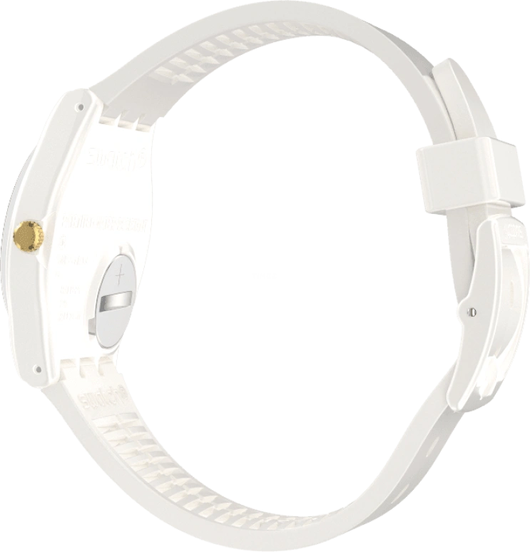Swatch,Other 34mm,34mm,Plastic,White,Sapphire,Crystal Glass,GZ711