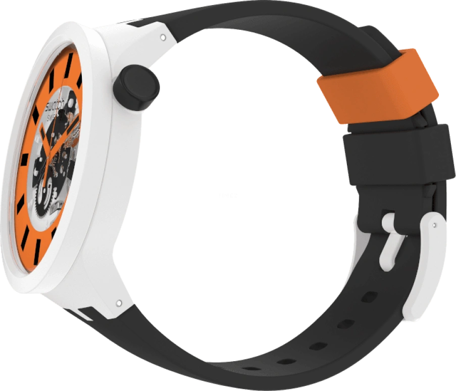 Swatch,THE BOLD 47mm,47mm,Bioceramic,Ceramic,Orange,SB03M104