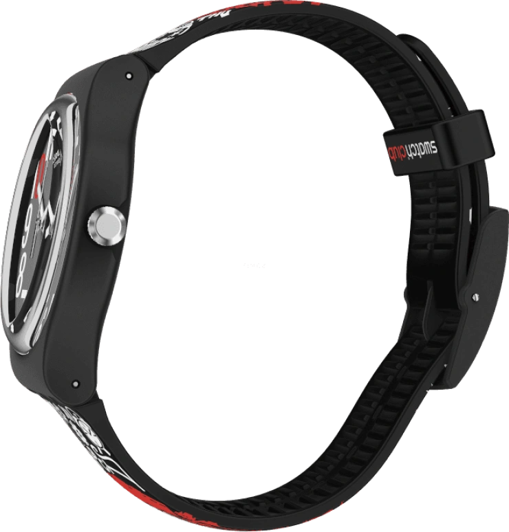 Swatch,Originals 41mm,41mm,Plastic,Black,SUOZ322