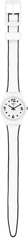 Swatch,Originals 25mm,25mm,Plastic,White,Quartz,Tonneau,LW162