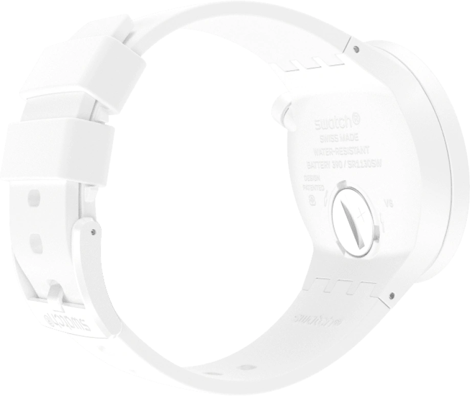 Swatch,THE BOLD 47mm,47mm,Plastic,White,SO27Z106