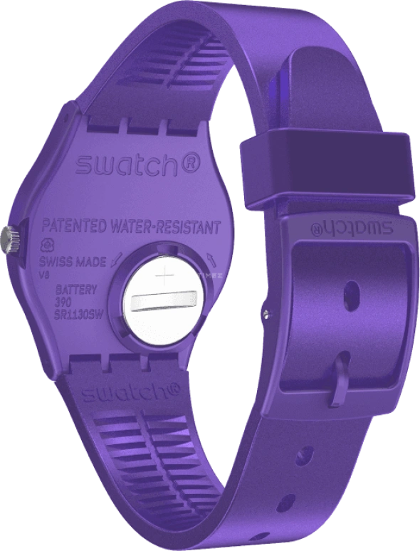 Swatch,Originals 34mm,34mm,Plastic,Purple,GV402