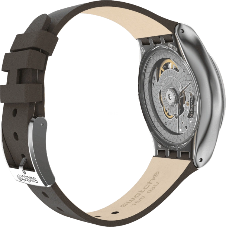Swatch,IRONY 42mm,42mm,Blue,Open,YIZ405