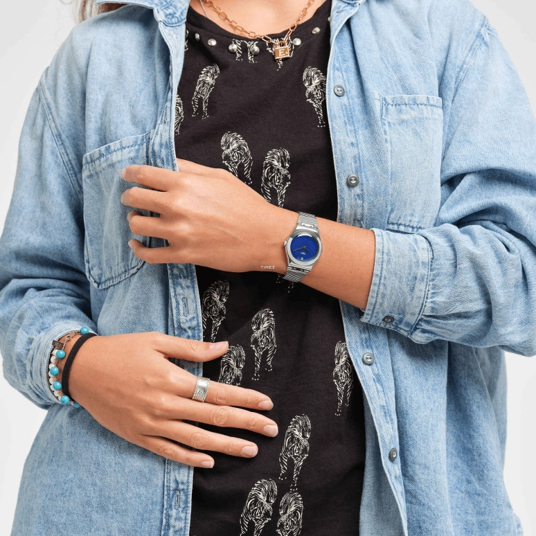 Swatch,Other 33mm,33mm,Stainless Steel,Blue,Quartz,Sapphire,Crystal Glass,Round,YLS229GG