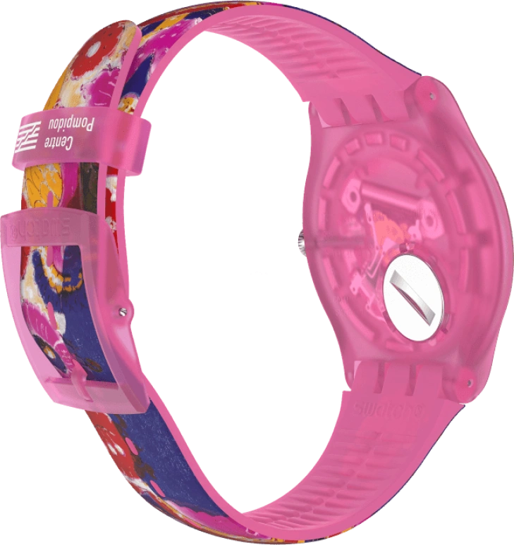 Swatch,Originals 41mm,41mm,Plastic,Multi-Color,Quartz,Sapphire,Crystal Glass,Round,SUOZ341