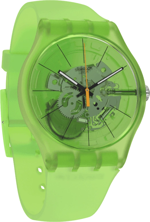 Swatch,Originals 41x47.40mm,41x47.40mm,Plastic,Green,SUOG118