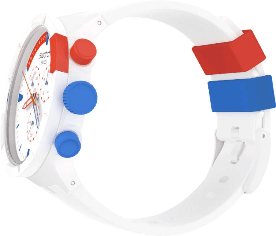 Swatch,THE BOLD 47mm,47mm,Bioceramic,Ceramic,White,Sapphire,Crystal Glass,SB04Z400