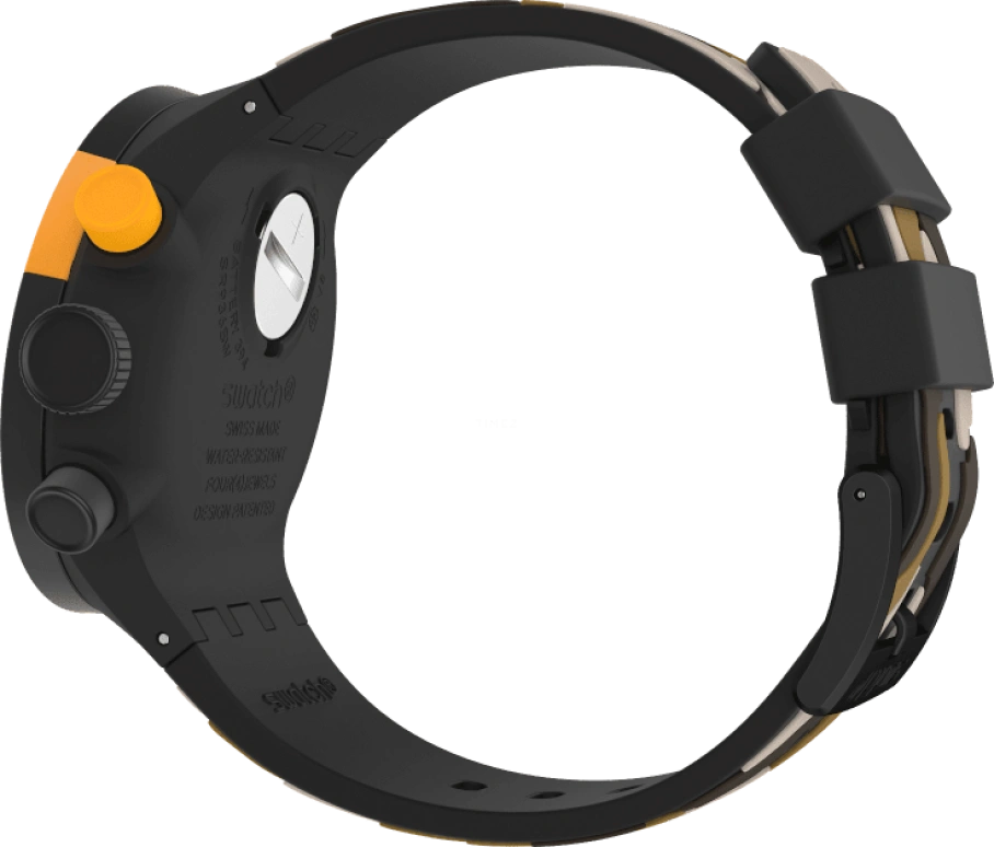 Swatch,THE BOLD 47mm,47mm,Plastic,Black,SB02B410