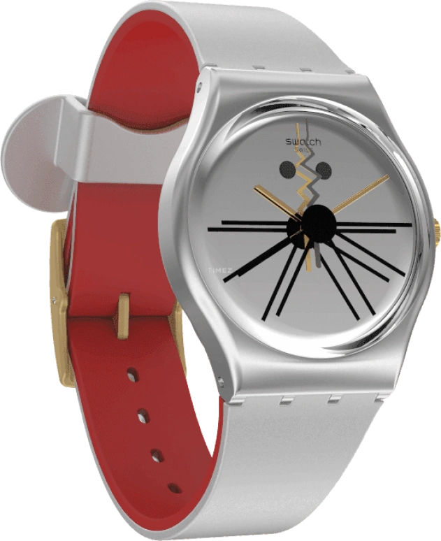 Swatch,Originals 34mm,34mm,Plastic,Sapphire,Crystal Glass,GZ327