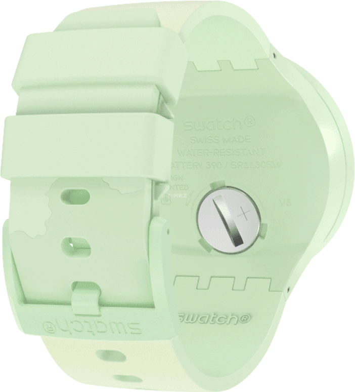 Swatch,THE BOLD 47mm,47mm,Bioceramic,Ceramic,Green,Quartz,Sapphire,Crystal Glass,Round,SB03G100