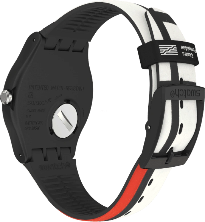 Swatch,Originals 41mm,41mm,Plastic,Black,Quartz,Sapphire,Crystal Glass,Round,SUOZ344